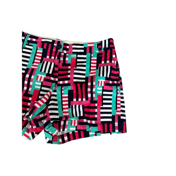 CROWN & IVY Sailing Print Striped Shorts Size 8 - Picture 2 of 8